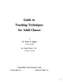 Guide to teaching techniques for adult classes