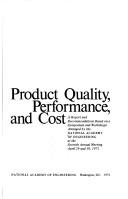 Product quality, performance, and cost
