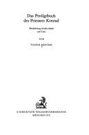 Das Predigtbuch des Priesters Konrad