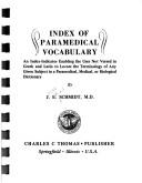Index of paramedical vocabulary