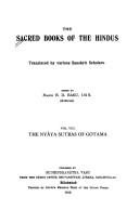 The nyâya sutrâs of Gotama