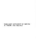 Third-party settlement of disputes in theory and practice