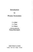 Introduction to process economics