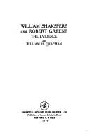 William Shakspere and Robert Greene