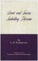 Direct and inverse imbedding theorems
