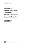 The politics of economic policy in the United States