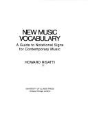 New music vocabulary