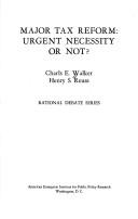 Major tax reform: urgent necessity or not?
