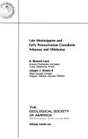 Late Mississippian and early Pennsylvanian conodonts, Arkansas and Oklahoma