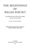 The beginnings of Welsh poetry: studies