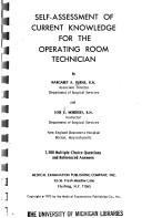 Self-assessment of current knowledge for the operating room technician