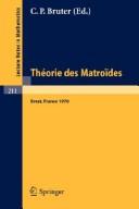 Théorie des matroïdes