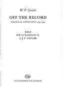 Off the record
