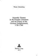 Scientific themes in the popular literature and the poetry of the German enlightenment, 1720-1760