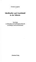 Schriftsteller und Gesellschaft in der Schweiz