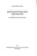 Zur byzantinischen Geschichte