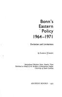 Bonn's eastern policy, 1964-1971