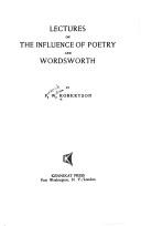 Lectures on the influence of poetry and Wordsworth