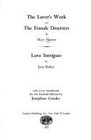 The lover's week, and The female deserters