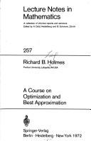 A course on optimization and best approximation
