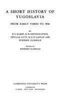 A short history of Yugoslavia: from early times to 1966