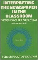 Interpreting the newspaper in the classroom: foreign news and world views
