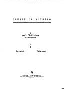 Double or Nothing Novel