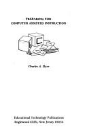 Preparing for computer assisted instruction