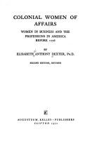 Colonial women of affairs
