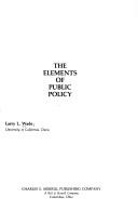 The elements of public policy