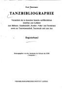 Tanzbibliographie