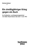 Ein Dreissigjähriger Krieg gegen ein Buch