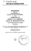 NIH reauthorization