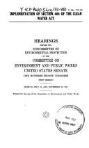 Implementation of section 404 of the Clean Water Act
