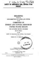 Safety of Jordanelle Dam, Central Utah Project