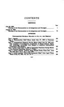 Meetings, to subpoena appearance of employees of the Department of Justice and the FBI and to subpoena production of documents from Rockwell International Corporation