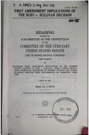 First Amendment implications of the Rust v. Sullivan decision