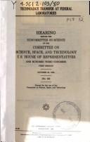 Technology transfer at federal laboratories