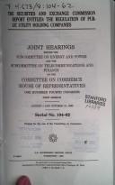 The Securities and Exchange Commission report entitled