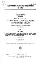 Safe Drinking Water Act Amendments of 1995