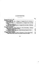 Oversight hearing on federal vs. state management of parks
