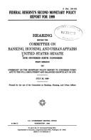 Federal Reserve's second monetary policy report for 1999