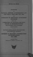 Hearings on National Defense Authorization Act for fiscal year 1999--H.R. 3616 and oversight of previously authorized programs before the Committee on ... held February 26, March 3, 10, and 18, 1998