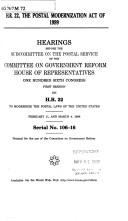 H.R. 22, the Postal Modernization Act of 1999