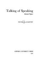 Talking of Speaking (Language & Language Learning)