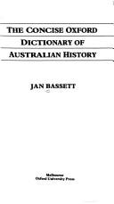 Thec oncise Oxford dictionary of Australian history