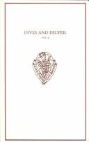 Dives and Pauper Text vol I