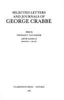 Selected letters and journals of George Crabbe
