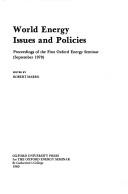 World Energy: Issues and Policies