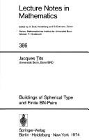 Buildings of spherical type and finite BN-pairs